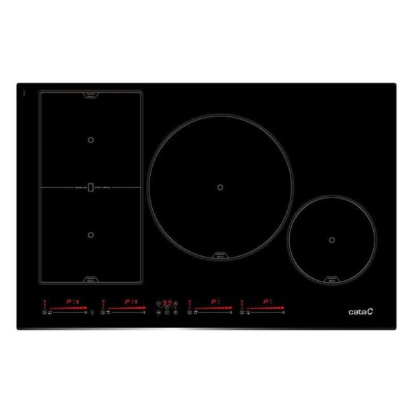 Cata INSB 8021 BK /A - Vitroceramica Induccion 4 Zonas Coccion Ancho 80 Cm