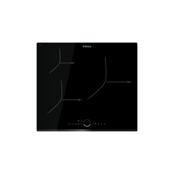 Edesa EIR-6331 B /A - Vitroceramica Induccion 3 Zonas Coccion Ancho 59 Cm