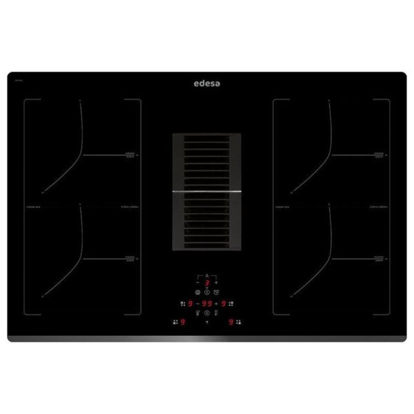 Edesa EIT-7422 DD B - Vitroceramica Induccion 4 Zonas Coccion Ancho 77Cm