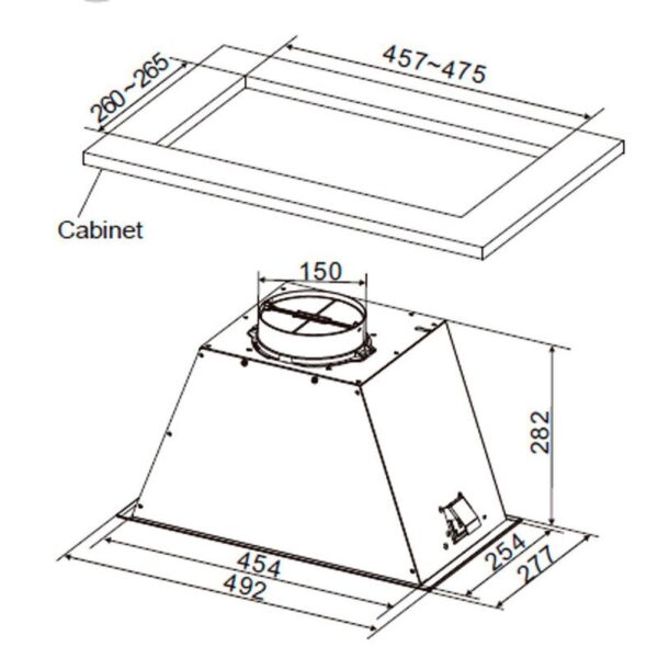 Cata GT-PLUS 45 X /M - Grupo Filtrante Ancho 492 Cm Inox - Imagen 2