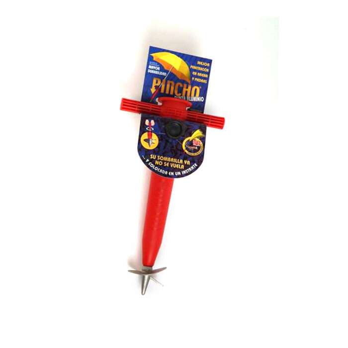 Pincho para Sombrilla Amarillo Azul Rojo Aluminio 32 x 16,5 x 6,5 cm Ø 25 mm