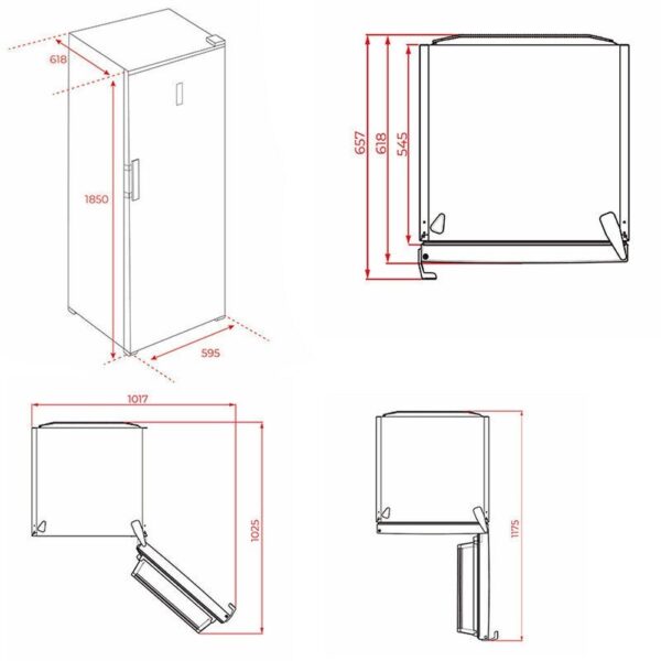 Teka RSL 75640 SS - Frigorifico Una Puerta Nofrost E Alto 185 Cm Ancho 60 Cm Inox - Imagen 2