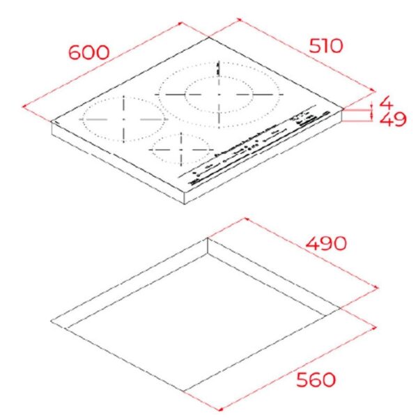 Teka IZC 63320 MPS BK - Vitroceramica Induccion 3 Zonas Coccion Ancho 60 Cm - Imagen 2