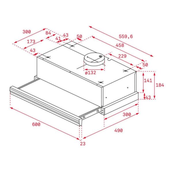 Teka CNL 6400.2 IX - Campana Telescopica Ancho 60 Cm Inox - Imagen 2
