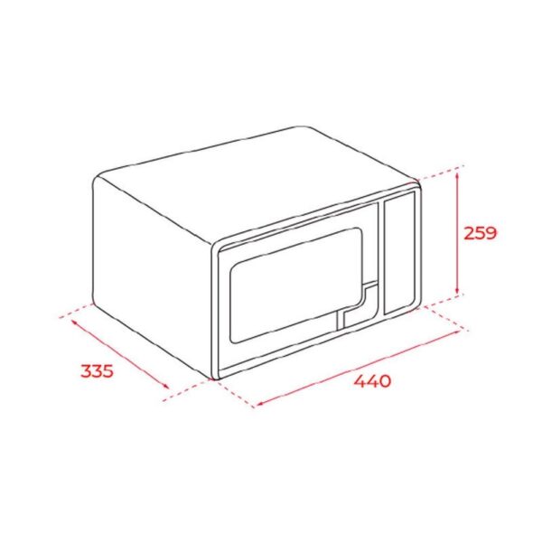 TEKA MW FS20 G BLANCO - HORNO MICROONDAS CON GRILL 20 LITROS BLANCO - Imagen 2