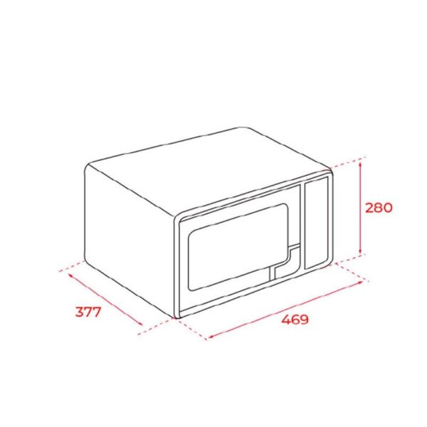 Teka MWE FS25 G WH - Horno Microondas Con Grill 25 Litros Blanco - Imagen 2