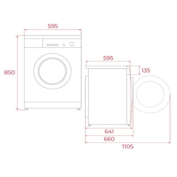 Teka WMK 71240 - Lavadora Carga Frontal 12 Kg 1400 Rpm A Blanco - Imagen 2