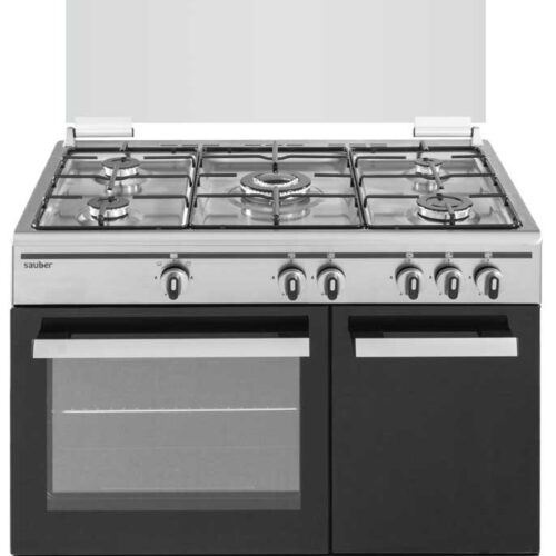 Cocina De Gas Sauber SCI5GB - 5 Zonas Cocción Con Porta bombonas Inox