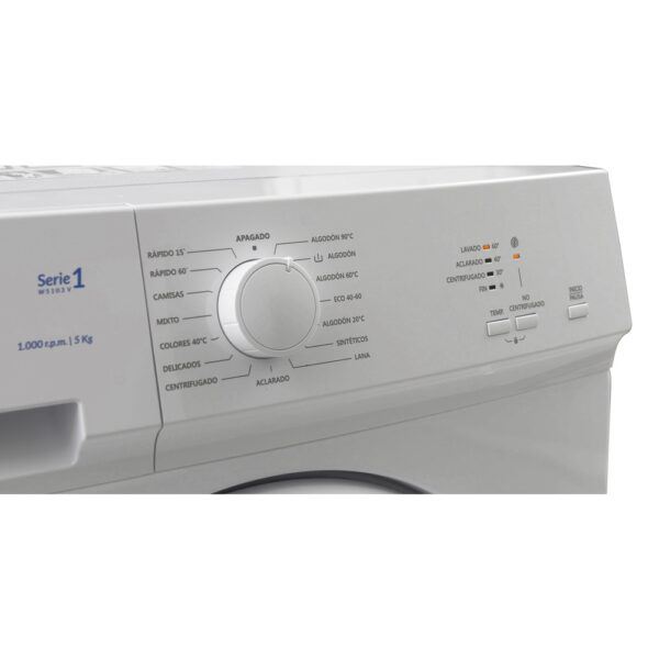 Sauber SERIE 1-W5103 V - Lavadora Carga Frontal 5 Kg 1000 Rpm D Blanco - Imagen 5