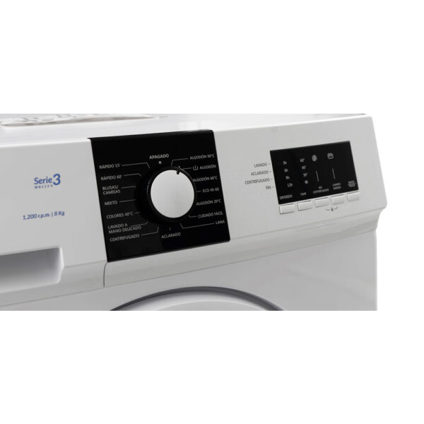 Sauber SERIE 3-W8123 V - Lavadora Carga Frontal 8 Kg 1200 Rpm D Blanco - Imagen 5