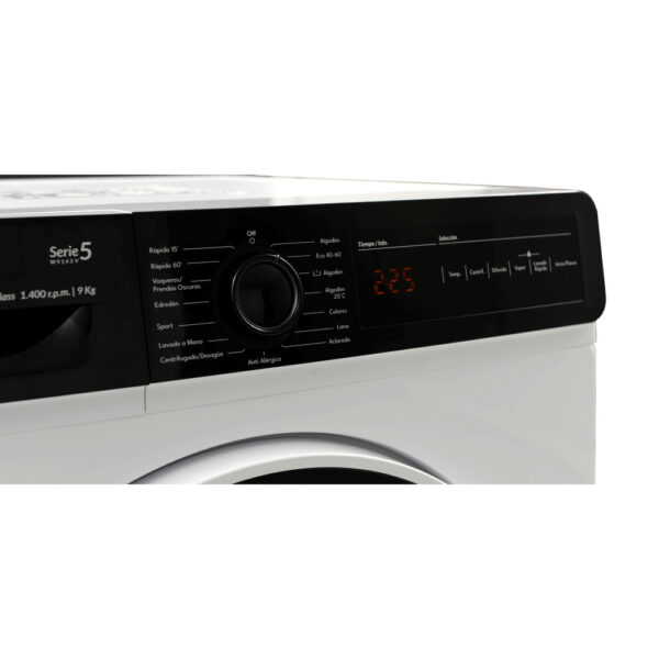 Sauber SERIE 5-W9143 V - Lavadora Carga Frontal 9 Kg 1400 Rpm A Blanco - Imagen 5