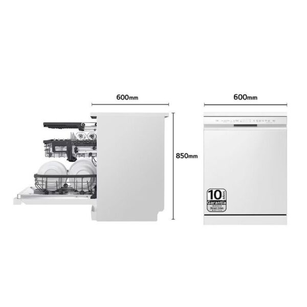 Lg DF355FW - Lavavajillas 60 Cm C 14 Cubiertos Blanco - Imagen 2