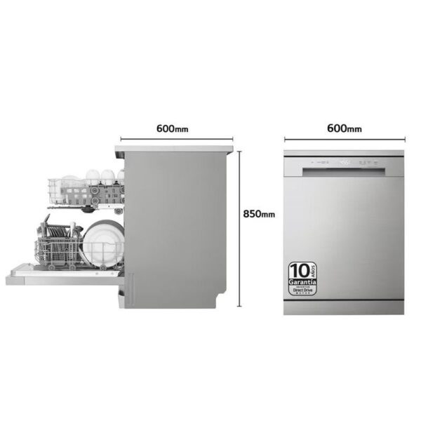 Lg DF141FV - Lavavajillas 60 Cm D 14 Cubiertos Inox - Imagen 2
