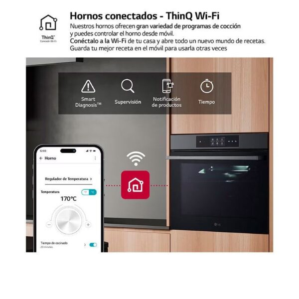 Lg WSED7665B - Horno Pirolitico Con Vapor Multifuncion Cristal - Imagen 9