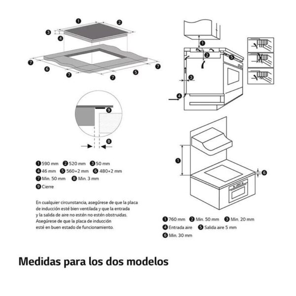 Lg CBIZ2435B - Vitroceramica Induccion 4 Zonas Coccion Ancho 59 Cm - Imagen 2
