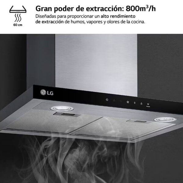 Lg HCEZ2426S - Campana Chimenea Ancho 60 Cm Inox - Imagen 5