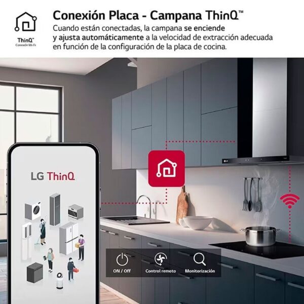 Lg HCEZ2426S - Campana Chimenea Ancho 60 Cm Inox - Imagen 9
